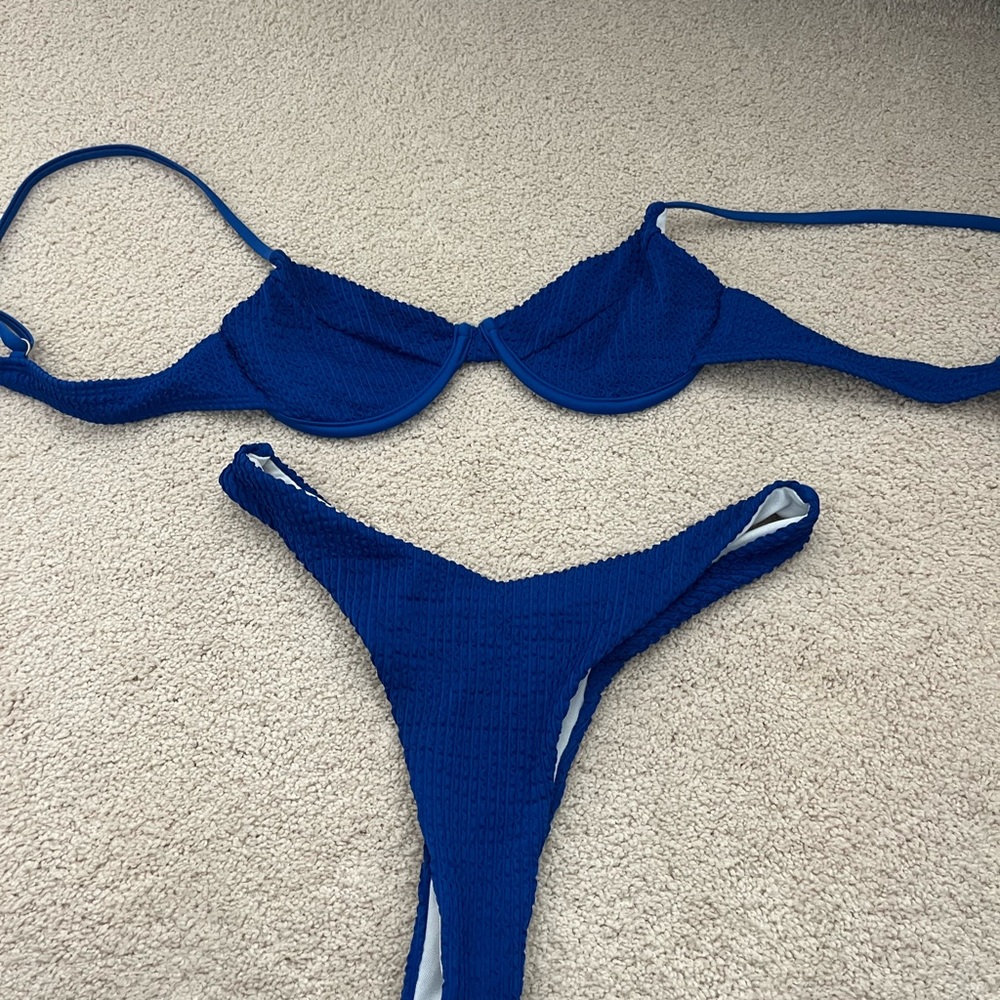 Blue bikini